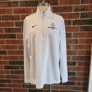 USD Softball Nike Dri FitWhite Quarter-Zip Pullover with University Logo XXL